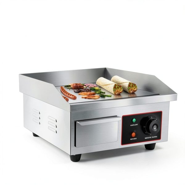 Commercial Griddle 1500W Stainless Steel Restaurant Kitchen-3