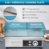 IRONWALLS Commercial Griddle 1600W Non Stick Stainless Steel-2