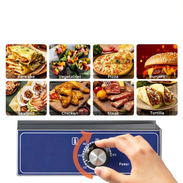 Giantex Electric Griddle Cast Iron Plate Adjustable-2