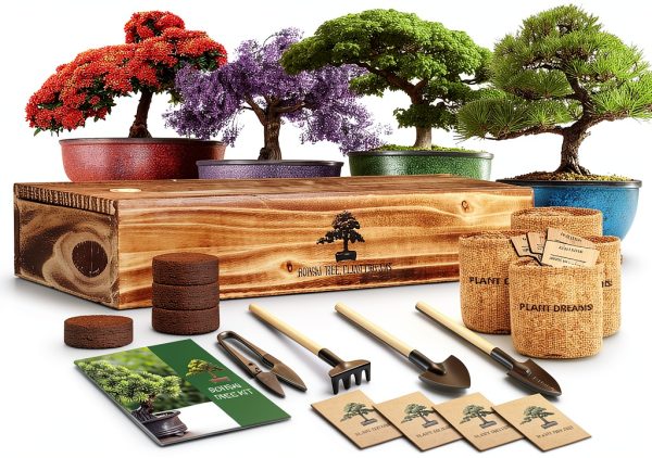 LUOJIBIE Bonsai Kit Indoor Growing Complete Starter Set-0