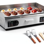 VEVOR Commercial Electric Griddle Temperature Control Silver-0