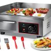 Commercial Griddle 1500W Stainless Steel Restaurant Kitchen-0