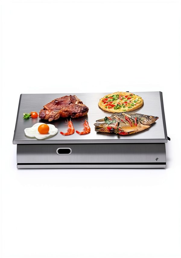 Commercial Griddle 1500W Stainless Steel Restaurant Kitchen-5
