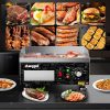 Awgpd Commercial Griddle Black Stainless Steel 1800W-8