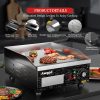 Awgpd Commercial Griddle Black Stainless Steel 1800W-2