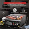 Awgpd Commercial Griddle Black Stainless Steel 1800W-3