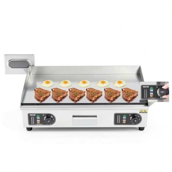 VEVOR Commercial Electric Griddle Temperature Control Silver-5